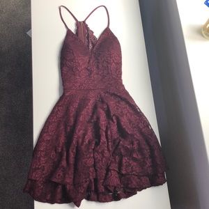 Red homecoming dress